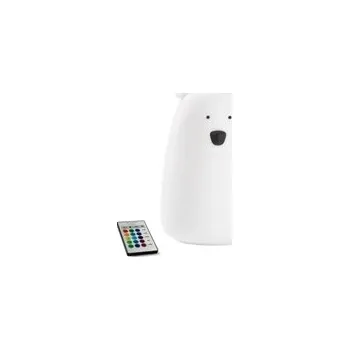 Lampička Rabbit & Friends Dotyková lampička medvídek s ovládáním | Bílá