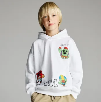 Chlapecká mikina Reserved - Mikina Brawl Stars - bílá - 939FJ-00X - 939FJ-00X-128