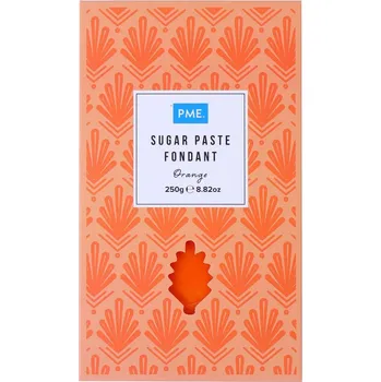 PME 250 g - cukrová hmota na dorty a modelování s vanilkovou příchutí, oranžová