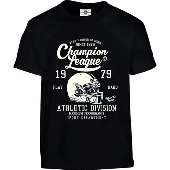 Chlapecké tričko Tričko Champion League Druh: Dětské, Barva: Černá, Velikost: 146-L