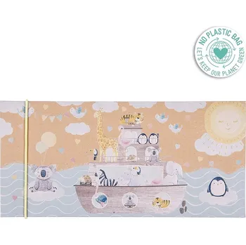 Artebene Dárková obálka 23x11cm Archa se zvířátky