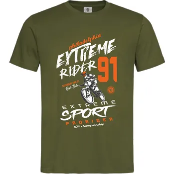 Pánské oblečení Tričko Extreme rider | 91 Druh: Pánské, Barva: Khaki, Velikost: M