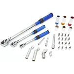 Profesionální momentové klíče 1/4", 3/8", 1/2", rozsah 5 - 220 Nm, obousměrné, kalibrační protokol, se sadou nástavců - 32 ks (TrueTech)