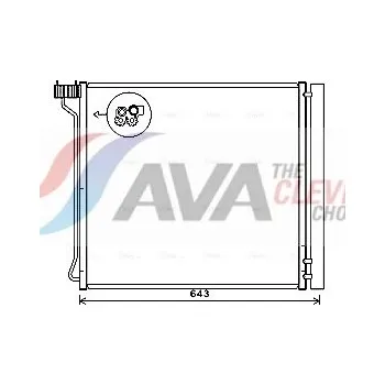 Výparník klimatizace Kondenzátor, klimatizace AVA Benelux BW5474D