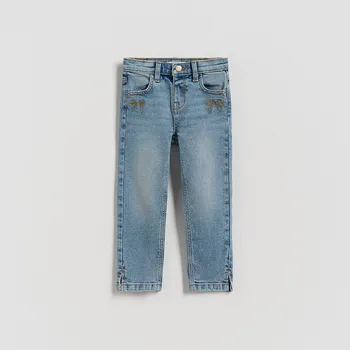 Dívčí kalhoty Reserved - Džíny slim - modrá - 765FF-50J - 765FF-50J-92