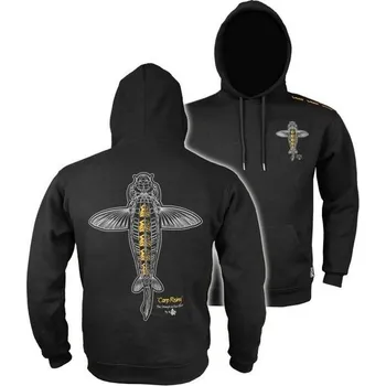 Rybářské oblečení Vass Mikina Carp Rising Hoodie Black - M