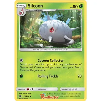 Sběratelská karetní hra Silcoon 025/214 - Lost Thunder Typ karty: Non-Holo