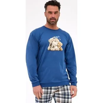 Pánské pyžamo Cornette Bears - medvídek Modrá M