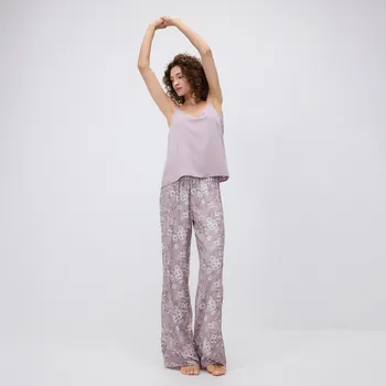 Reserved - Dvoudílná pyžamová souprava z viskózy - pastelově růžová - 013EY-03X - 013EY-03X-XS