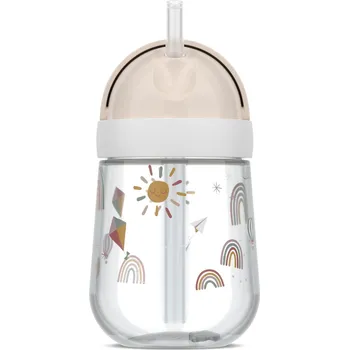 MEPAL MIO 300 ml - dětský netekoucí hrnek s brčkem, žlutý