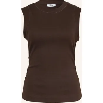 Reiss Dámský Top Trudy, tmavě hnědá, 34