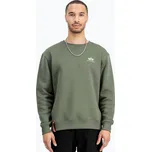 Pánská mikina Alpha Industries Basic Small Logo dark olive