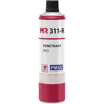 Spreje/kapaliny pro detekci netěsností a trhlin (penetrační zkouška / defektoskopie) Penetrant červený MR® 311-R 500ml (sprej)