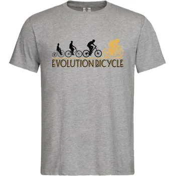 Pánské tričko Tričko Evolution Bicycle | Cycle Druh: Pánské, Barva: Šedá, Velikost: S