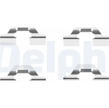 Přislušenství brzdového systému Sada příslušenství, obložení kotoučové brzdy DELPHI LX0430