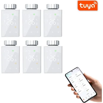 Hlavice pro radiátor Set 6 x BOT Chytrá WiFi termostatická hlavice TH3 Tuya