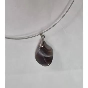 Náhrdelník Náhrdelník na lanku s polodrahokamem - achát 3 (do vyprodání zásob)