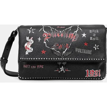 Kabelka Kožená kabelka ZADIG&VOLTAIRE černá barva, LWBA04149 99X, vel. ONE SIZE