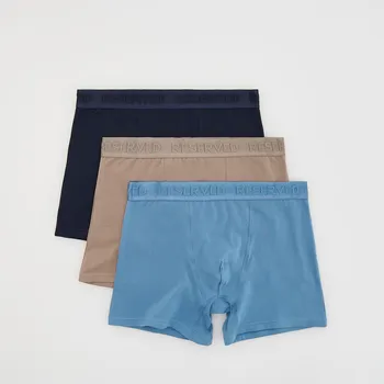 Reserved - Sada 3 boxerek long - modrá - 045ES-55X - 045ES-55X-XL