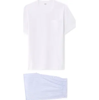 Celio Pyžamo Lipyrayure - Pánské Celio bílá | světle modrá 3369882