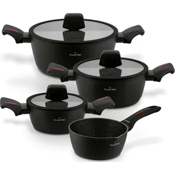 Sada nádobí Sada granitových hrnců s rendlíkem Starke Pro Piccante 7 kusů