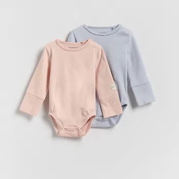 Reserved - Bavlněná body 2 pack - pudrově růžová - 803GK-39X - 803GK-39X-80