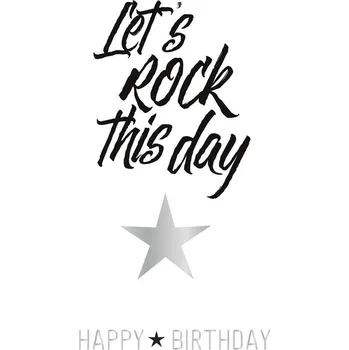 ARTEBENE Přání k narozeninám s obálkou Artebenne Let´s Rock This Day