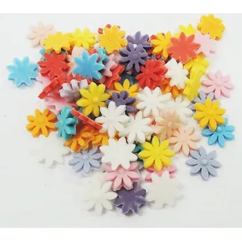 Jedlá dekorace na dort Eva Hájková Cukrové zdobení Kopretiny mix 20g