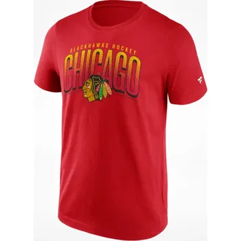 Pánské tričko Fanatics Pánské tričko Chicago Blackhawks NHL Team Arch Graphic T-Shirt Velikost: M