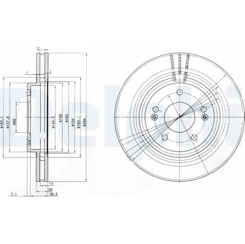 Brzdový kotouč Brzdový kotouč DELPHI BG3860