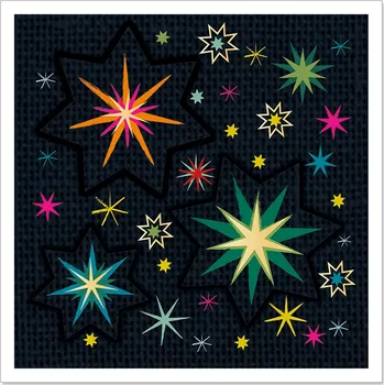 Přání s obálkou 8x8 cm Artebene Stars