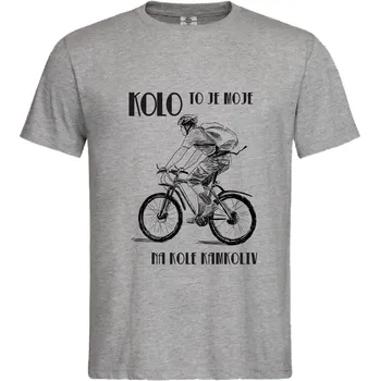 Pánské tričko Tričko Kolo to je moje Druh: Pánské, Barva: Šedá, Velikost: L