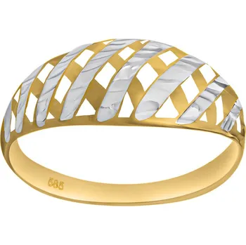 Prsten Zlatý prsten Caladan ze žlutého a bílého zlata velikost obvod 55 mm FNNNX33RGYW-55 mm