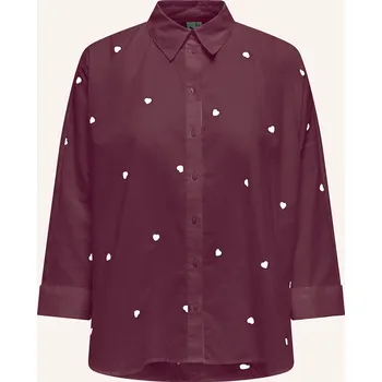 Only Dámská Košilová Halenka, tmavě červená, 40