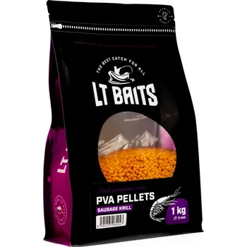 PVA Pelety LT Baits SSK Sausage Krill 1kg 3mm