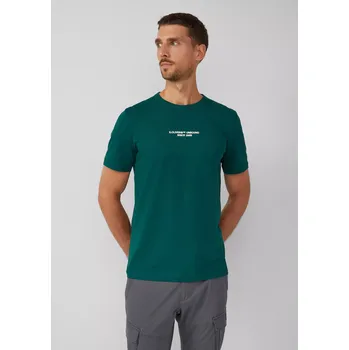 Pánské tričko s.Oliver pánské triko s nápisem tmavě zelené Velikost: L