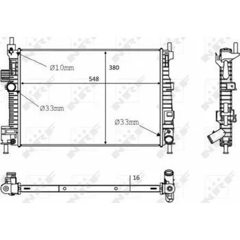 Chladič motoru Chladič, chlazení motoru NRF 58289
