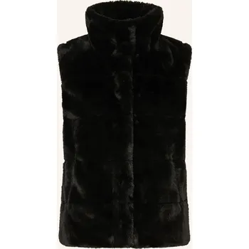 Monari Dámská Vesta Z Umělé Kožešiny, černá, 44