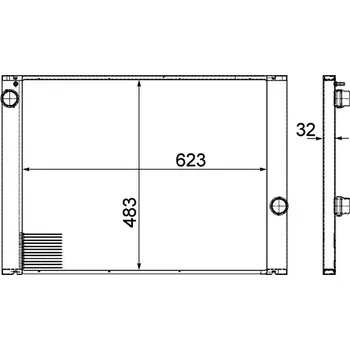 Chladič motoru Chladič, chlazení motoru MAHLE CR 1067 000P