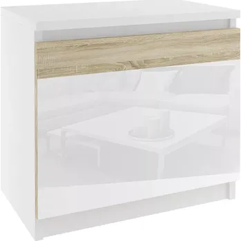 Noční stolek Noční stolek Belini bílý SI SN1/0/W/DS/W/0