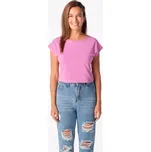 Dámské bavlněné triko CityZen Alta s elastanem a kimonovým rukávem Barva: Světle růžová, Velikost: 50