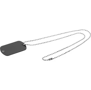 Náhrdelník Náhrdelník s identifikačním štítkem Delta - Černá