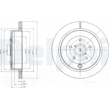 Brzdový kotouč Brzdový kotouč DELPHI BG4267
