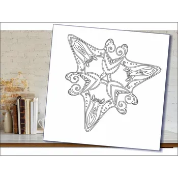 Radost v písku Šablona na pískování mandala 21 Varianta: 490 x 490 mm