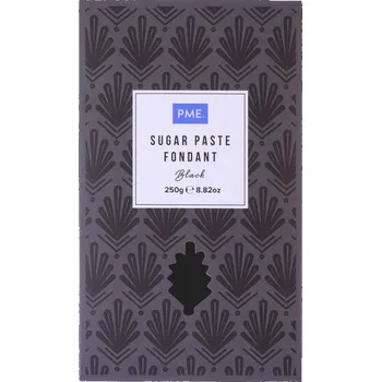 PME 250 g - cukrová hmota na dorty a figurky s vanilkovou příchutí, černá