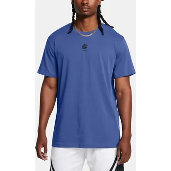 Pánské tričko Pánské tričko Under Armour Curry Hvyweight Logo Tee 1387107-432 Modrá SM