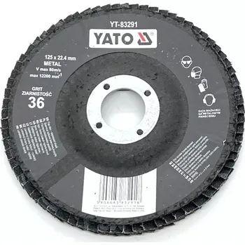 Brusný kotouč Lamelový kotouč šikmý 125mm zrnitost 36