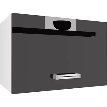 Kuchyňská skříňka Kuchyňská skříňka Belini nad digestoř 60 cm černý lesk INF SGP60/2/WT/B/0/D