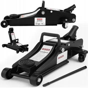 Hever BOXER Nízkoprofilový pojízdný hydraulický hever „žába“ 3T – zdvih 80–385 mm, profi konstrukce