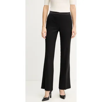 Dámské kalhoty Kalhoty s příměsí vlny Twinset černá barva, medium waist, 252TT2123 99X, vel. 36